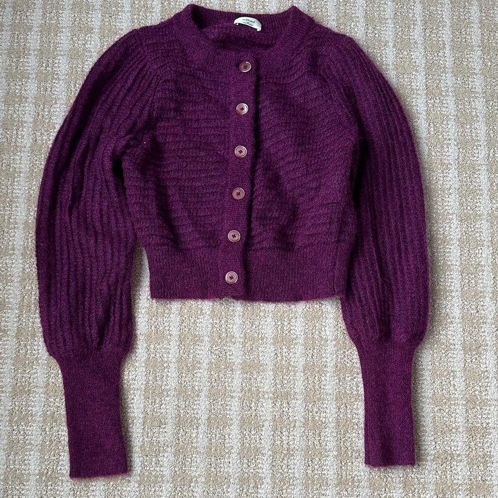 Wilfred Deep Purple Cardigan Sweater